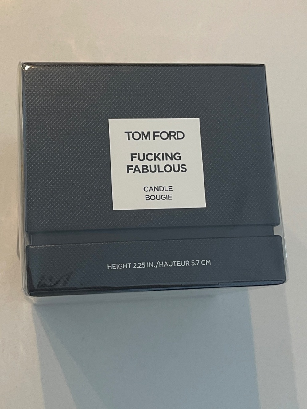 NEW SEALED Tom Ford Fabulous Scented Candle. Height 2.25IN Hauteur 5.7cm